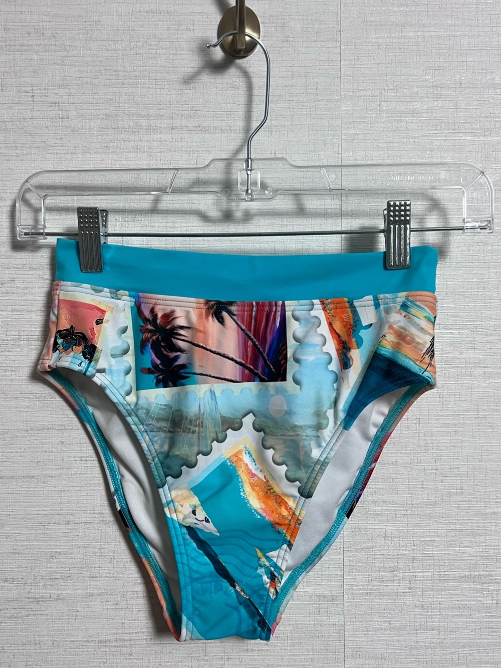 VENUS Tropical Postcard Print Bikini Bottom